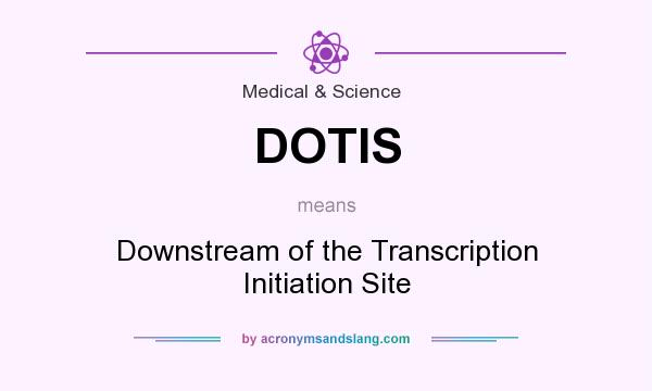 What does DOTIS mean? It stands for Downstream of the Transcription Initiation Site