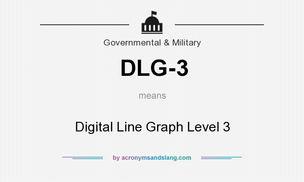 What does DLG-3 mean? It stands for Digital Line Graph Level 3