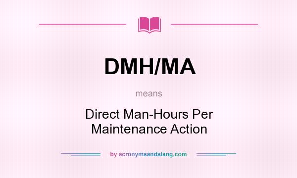 What does DMH/MA mean? It stands for Direct Man-Hours Per Maintenance Action