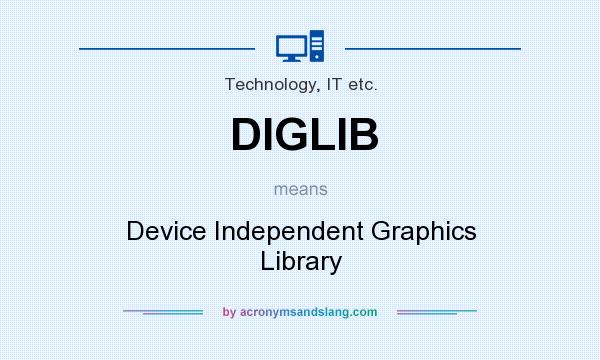 What does DIGLIB mean? It stands for Device Independent Graphics Library