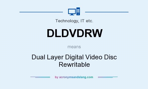 What does DLDVDRW mean? It stands for Dual Layer Digital Video Disc Rewritable