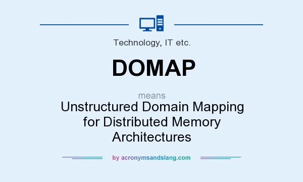 What does DOMAP mean? It stands for Unstructured Domain Mapping for Distributed Memory Architectures