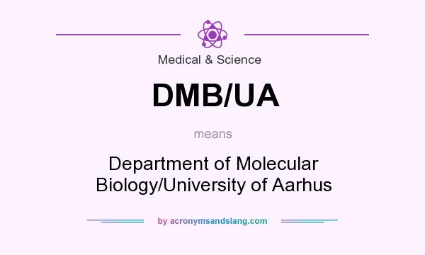 What does DMB/UA mean? It stands for Department of Molecular Biology/University of Aarhus
