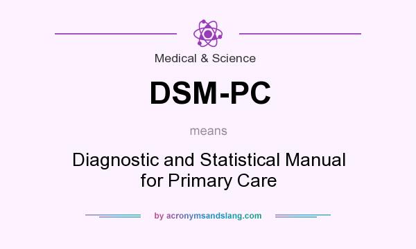 What does DSM-PC mean? It stands for Diagnostic and Statistical Manual for Primary Care