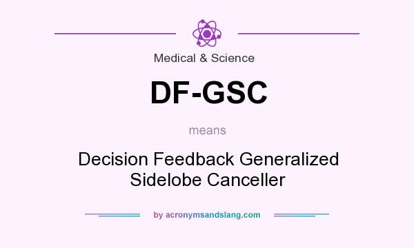 What does DF-GSC mean? It stands for Decision Feedback Generalized Sidelobe Canceller