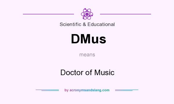 What does DMus mean? It stands for Doctor of Music