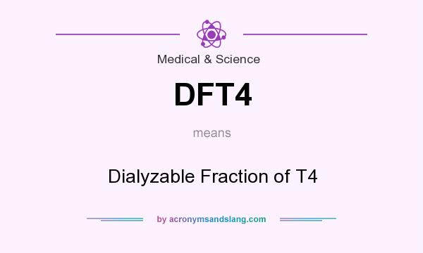 What does DFT4 mean? It stands for Dialyzable Fraction of T4