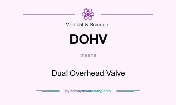 What does DOHV mean? It stands for Dual Overhead Valve