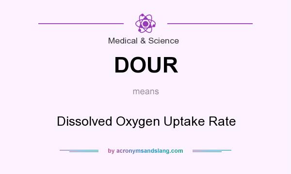 What does DOUR mean? It stands for Dissolved Oxygen Uptake Rate