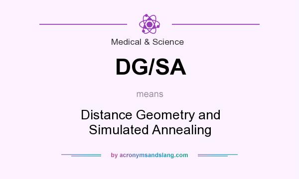 What does DG/SA mean? It stands for Distance Geometry and Simulated Annealing