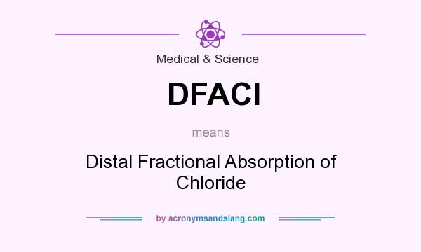What does DFACl mean? It stands for Distal Fractional Absorption of Chloride