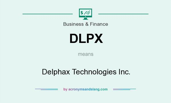 What does DLPX mean? It stands for Delphax Technologies Inc.