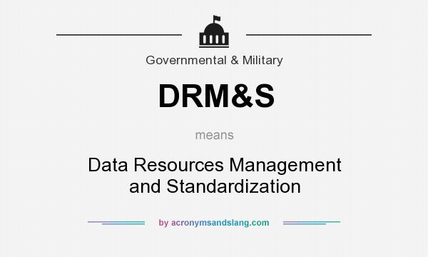 What does DRM&S mean? It stands for Data Resources Management and Standardization