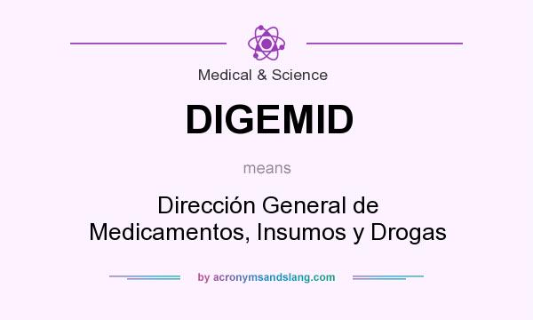 What does DIGEMID mean? It stands for Dirección General de Medicamentos, Insumos y Drogas