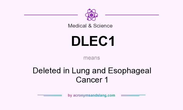 What does DLEC1 mean? It stands for Deleted in Lung and Esophageal Cancer 1
