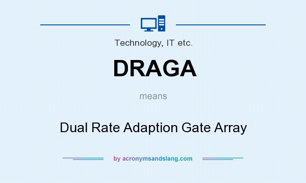 What does DRAGA mean? It stands for Dual Rate Adaption Gate Array