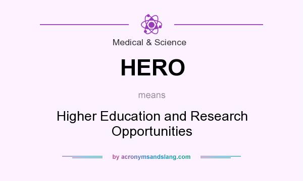 What does HERO mean? It stands for Higher Education and Research Opportunities