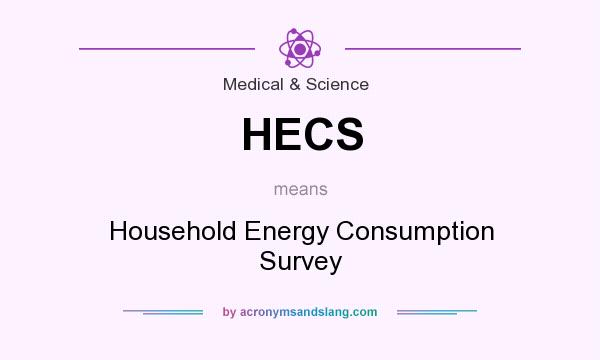 What does HECS mean? It stands for Household Energy Consumption Survey