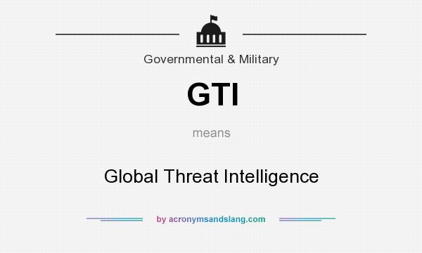 What does GTI mean? It stands for Global Threat Intelligence