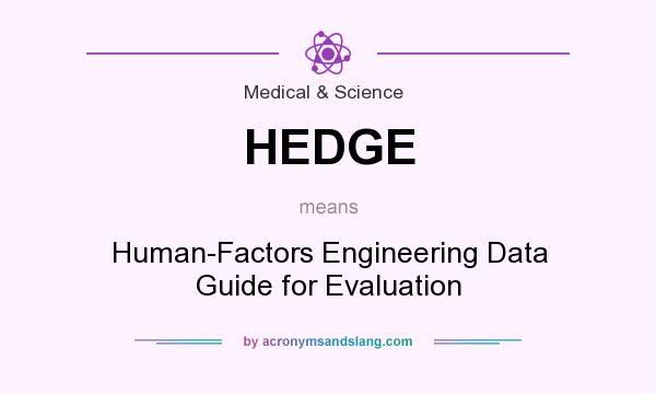 What does HEDGE mean? It stands for Human-Factors Engineering Data Guide for Evaluation