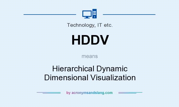 What does HDDV mean? It stands for Hierarchical Dynamic Dimensional Visualization