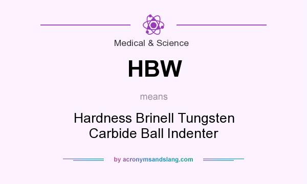 What does HBW mean? It stands for Hardness Brinell Tungsten Carbide Ball Indenter