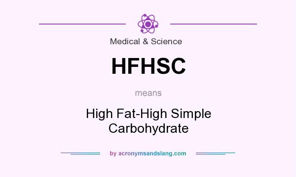 What does HFHSC mean? It stands for High Fat-High Simple Carbohydrate