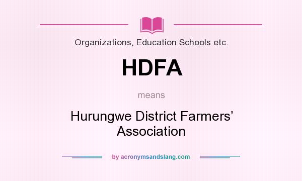 What does HDFA mean? It stands for Hurungwe District Farmers’ Association