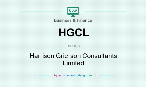 What does HGCL mean? It stands for Harrison Grierson Consultants Limited
