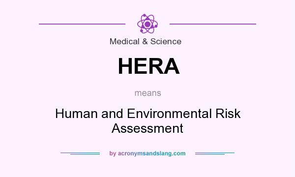 What does HERA mean? It stands for Human and Environmental Risk Assessment