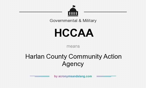 What does HCCAA mean? It stands for Harlan County Community Action Agency