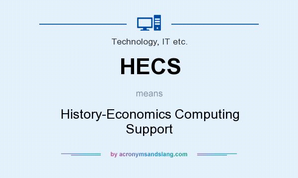 What does HECS mean? It stands for History-Economics Computing Support