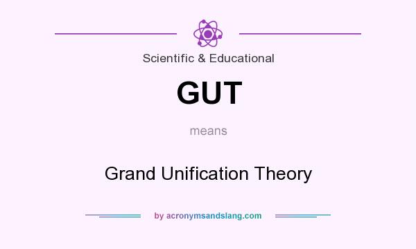 What does GUT mean? It stands for Grand Unification Theory