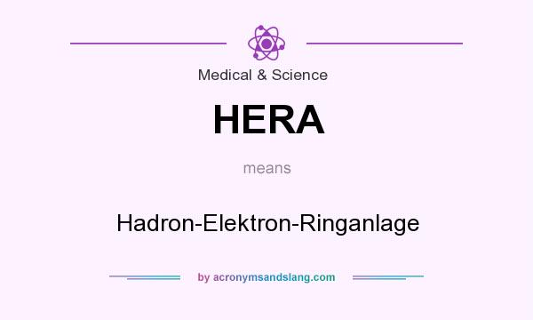 What does HERA mean? It stands for Hadron-Elektron-Ringanlage