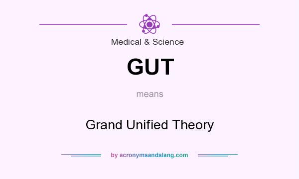 What does GUT mean? It stands for Grand Unified Theory