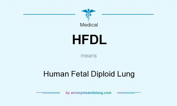 What does HFDL mean? It stands for Human Fetal Diploid Lung