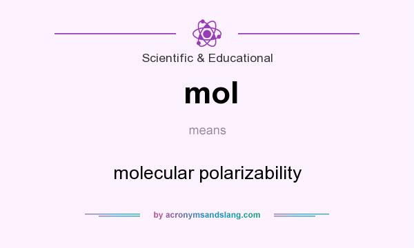 What does mol mean? It stands for molecular polarizability