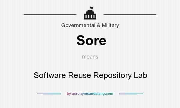 What does Sore mean? It stands for Software Reuse Repository Lab