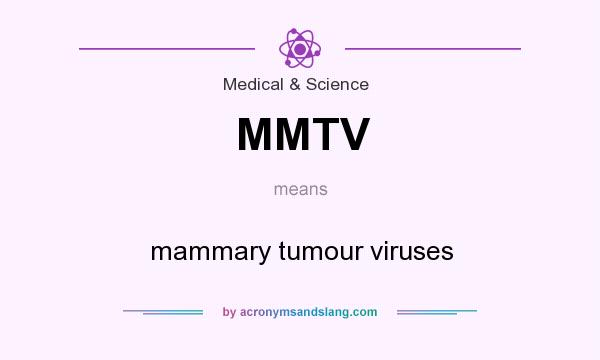 What does MMTV mean? It stands for mammary tumour viruses