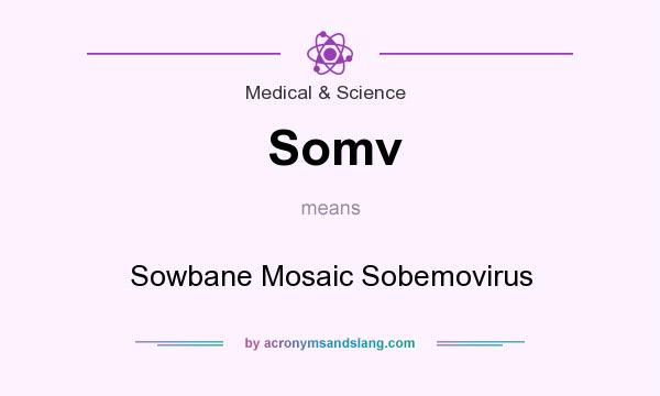 What does Somv mean? It stands for Sowbane Mosaic Sobemovirus