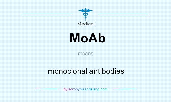What does MoAb mean? It stands for monoclonal antibodies