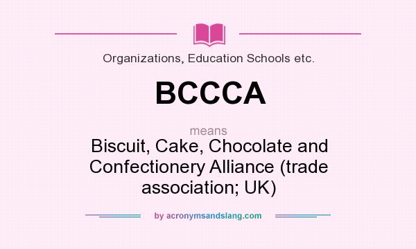What does BCCCA mean? It stands for Biscuit, Cake, Chocolate and Confectionery Alliance (trade association; UK)