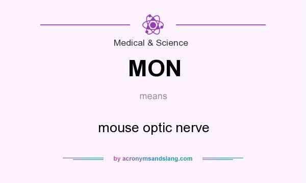 What does MON mean? It stands for mouse optic nerve