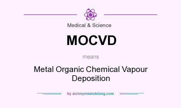 What does MOCVD mean? It stands for Metal Organic Chemical Vapour Deposition