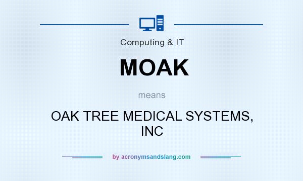 What does MOAK mean? It stands for OAK TREE MEDICAL SYSTEMS, INC
