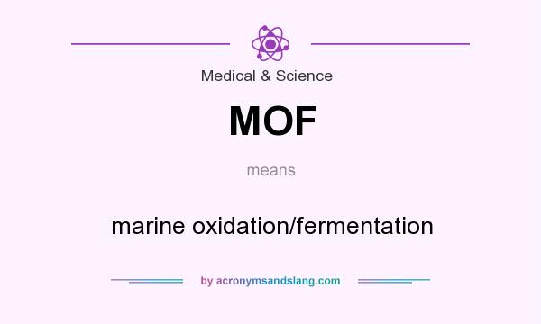 What does MOF mean? It stands for marine oxidation/fermentation