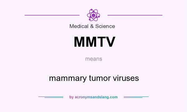 What does MMTV mean? It stands for mammary tumor viruses