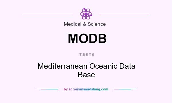 What does MODB mean? It stands for Mediterranean Oceanic Data Base
