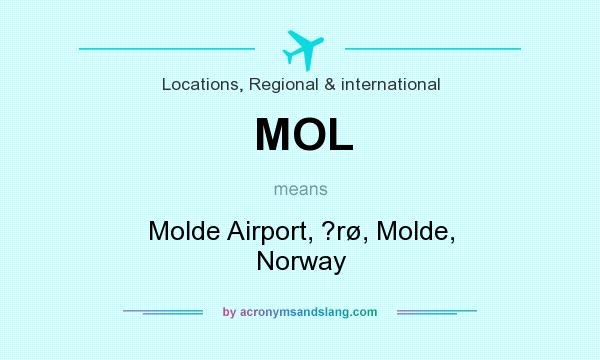 What does MOL mean? It stands for Molde Airport, ?rø, Molde, Norway