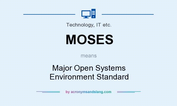 What does MOSES mean? It stands for Major Open Systems Environment Standard